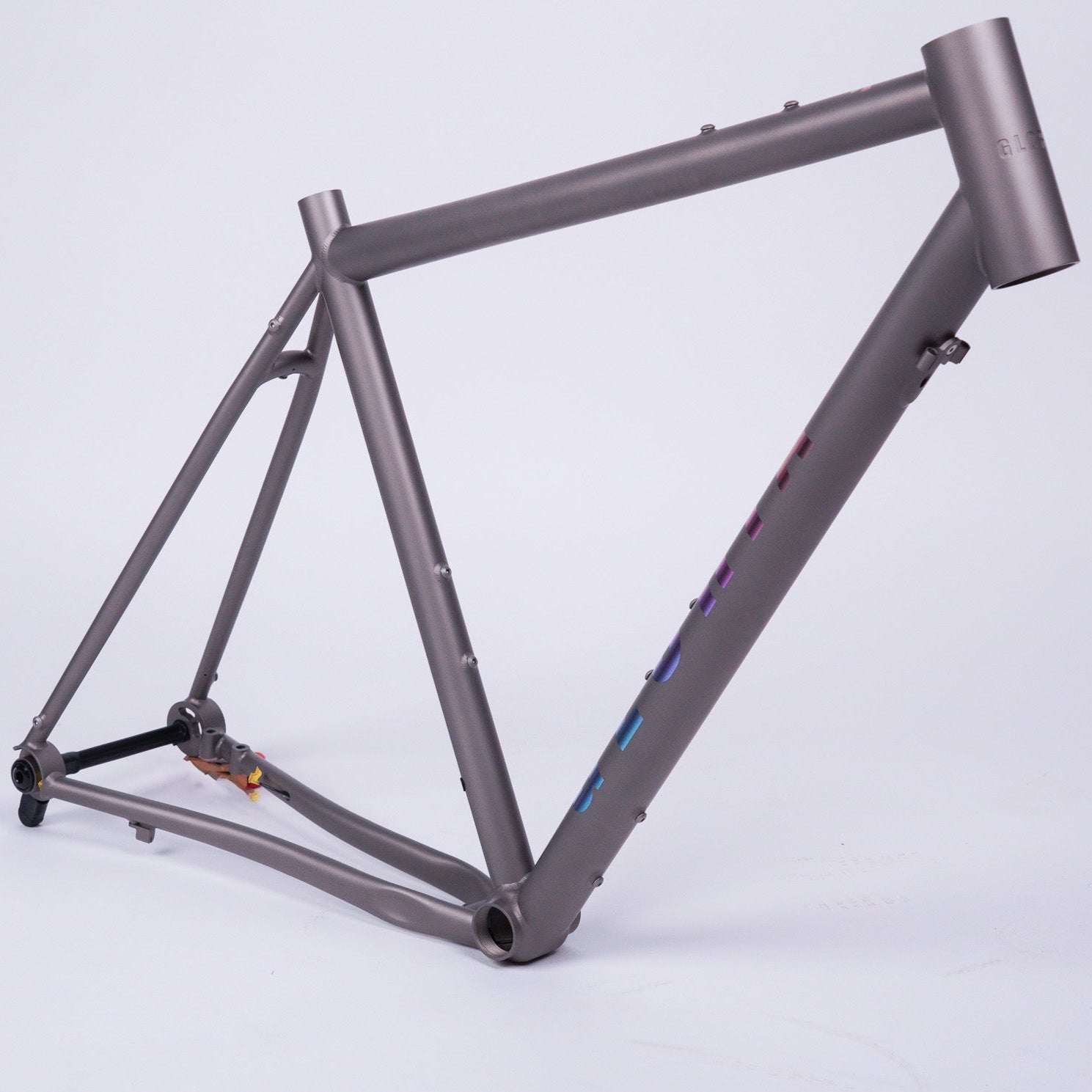 Anodised titanium frame