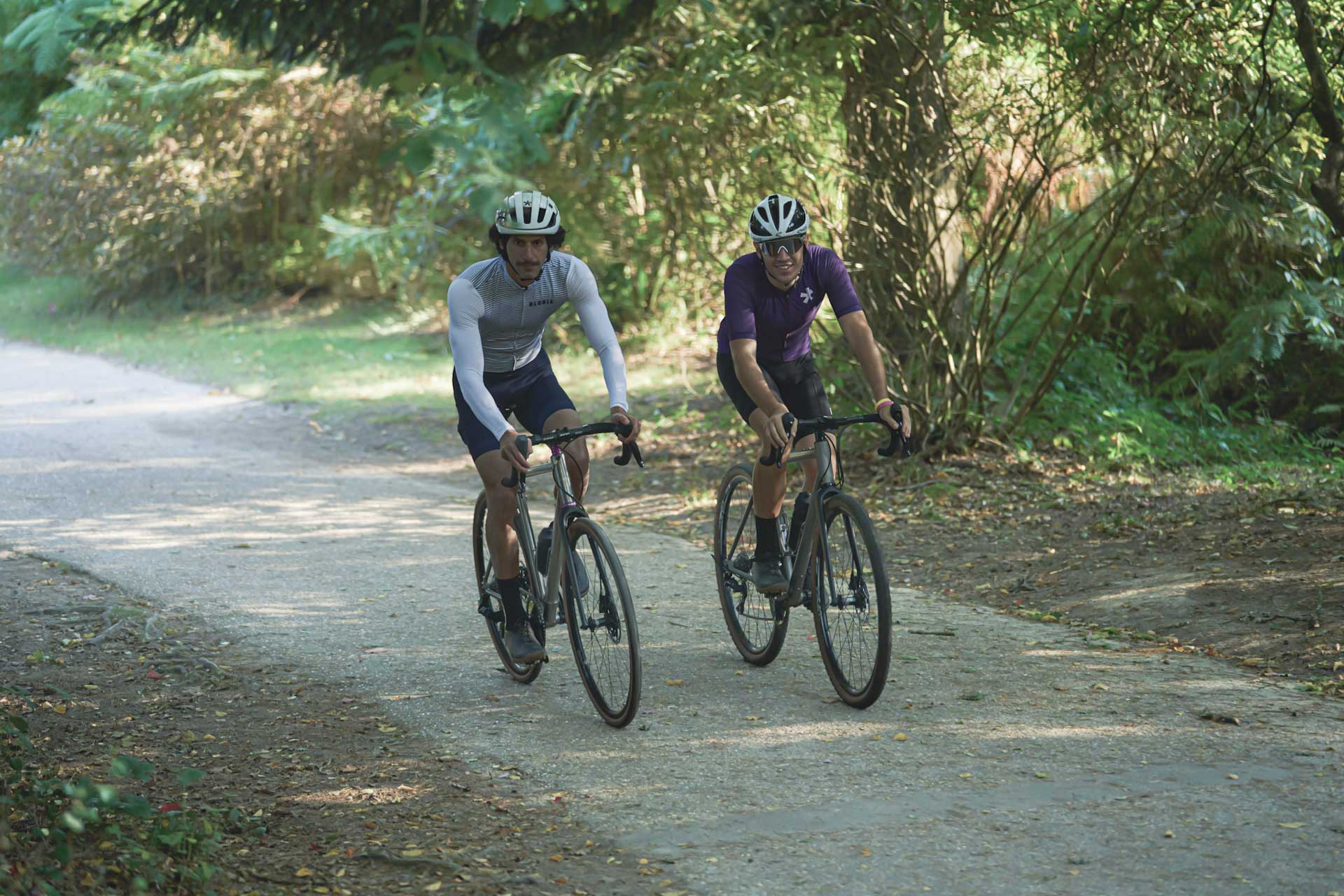 Two riders on Gloria Bikes