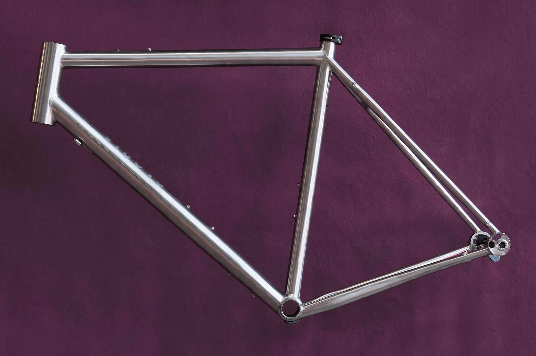 Frame - Gloria Titanium All Road - Polished Frame Finish