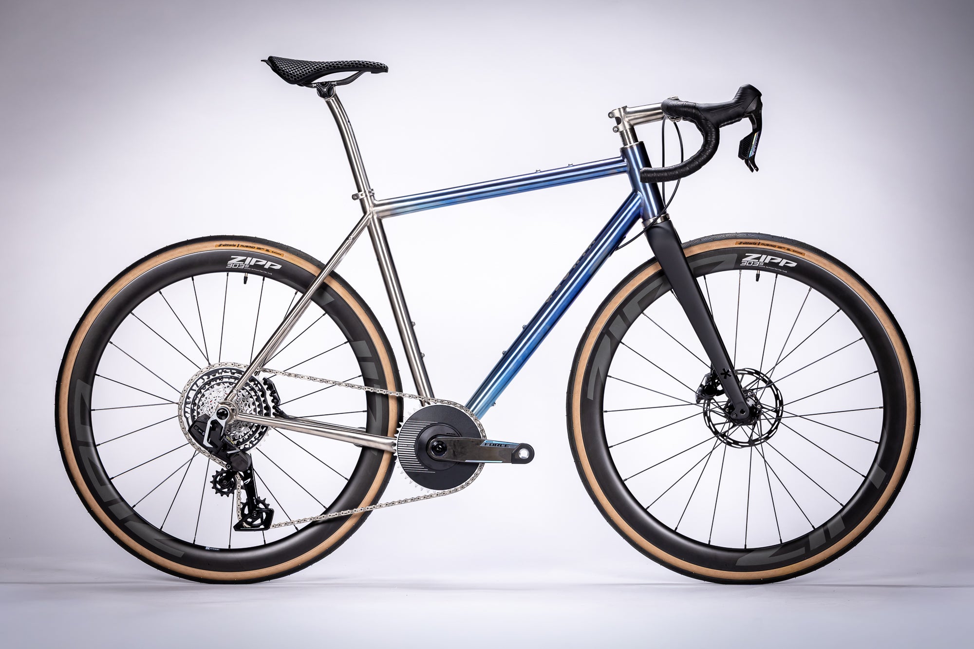 One-Off | Gloria All Road Titanium - SRAM Force AXS 1x Anodised Blue